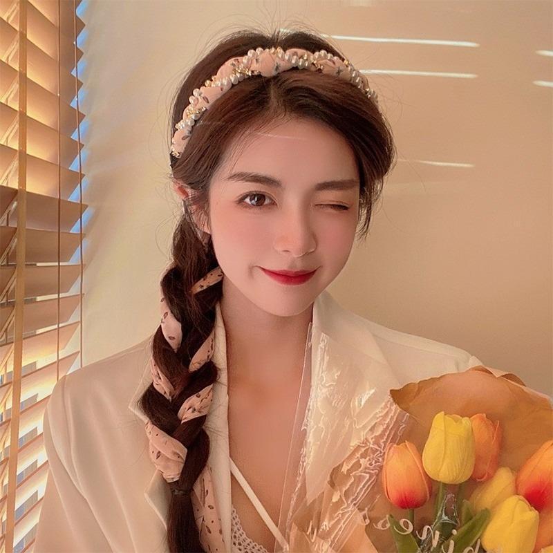 波浪发箍女2025新款洗脸专用高颅顶头箍带齿防滑压发发卡气质头饰|undefined