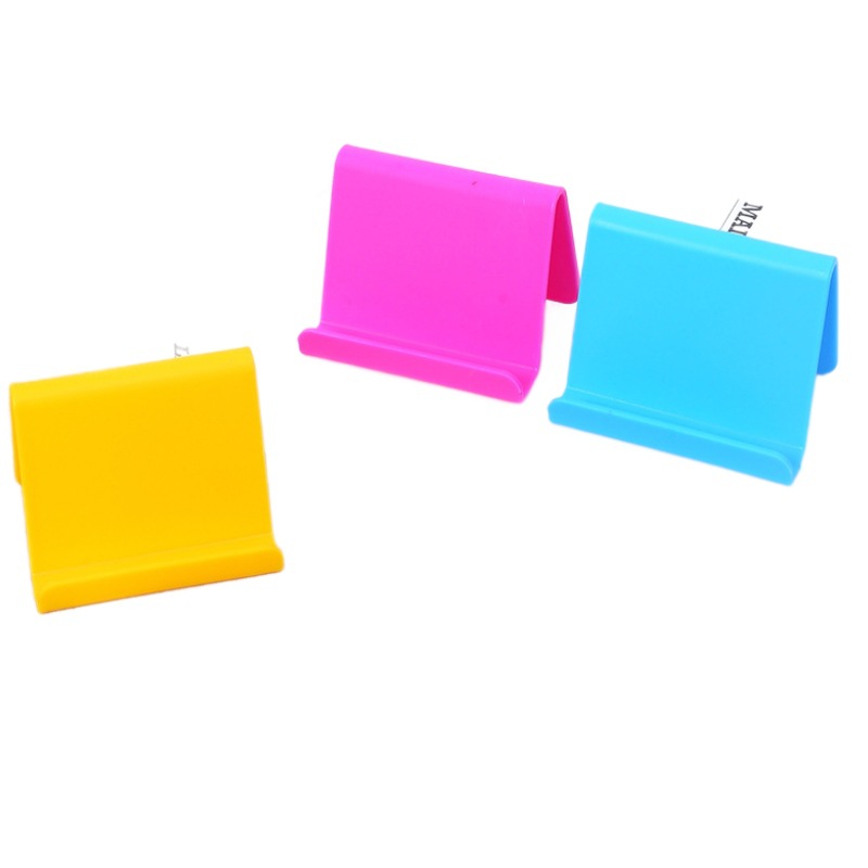 T estilo coreano creativo práctico perezoso titular de la tarjeta de visita titular del teléfono móvil portátil titular del teléfono móvil pequeño regalo se puede establecer código QR