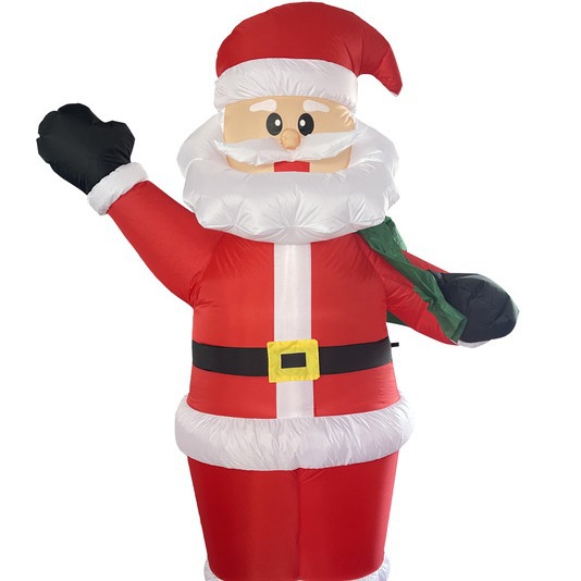 Transfronterizos para decoraciones navideñas, arreglos de eventos, props, mochila inflable, luces, Santa Claus