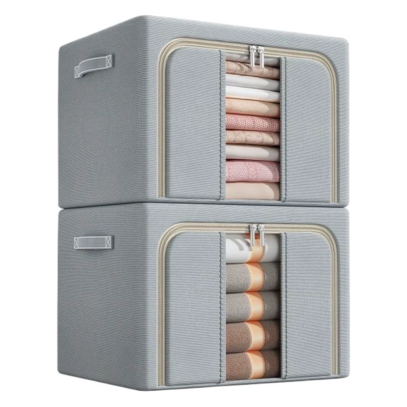 Ящик для хранения одежды Ящик для хранения ткани Оксфорд стальной каркас складной шкаф ящик для хранения сезонный ящик для хранения Коробка для хранения игрушек