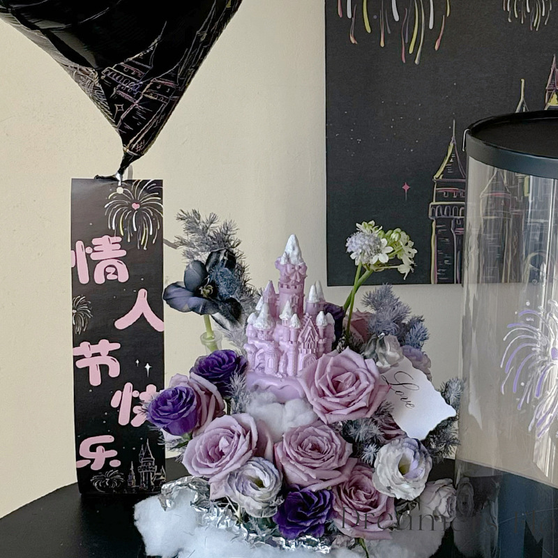 Feliz día de San Valentín flotante paquete de cintas accesorios abrazar barril decoración floral artesanal materiales de flores al por mayor