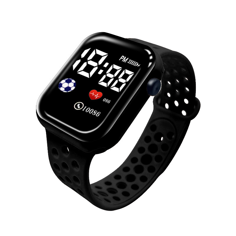 Electronic football square digital watch