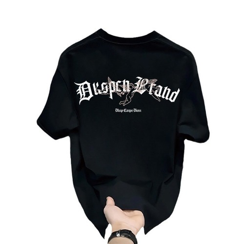 2025 Casual High-End Men's Short-Sleeve T-Shirt Summer Pure Cotton T-Shirt Streetwear Versatile Top T