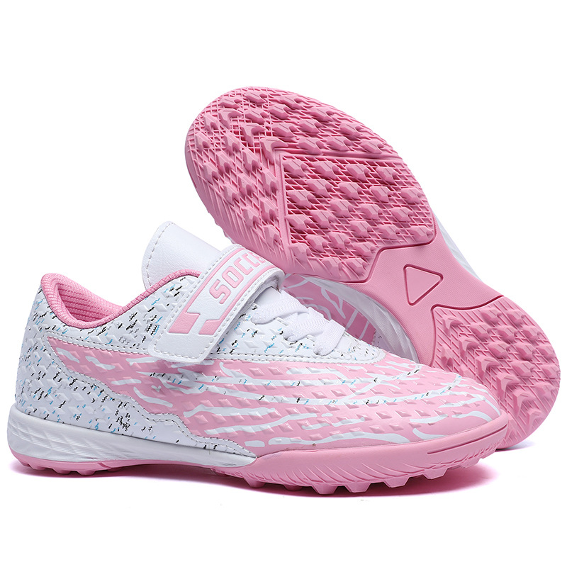 Nuevos zapatos de fútbol infantiles para hombres y mujeres, niños medianos y grandes AG clavos rotos TF entrenamiento de estudiantes, zapatos de fútbol antideslizantes transpirables profesionales