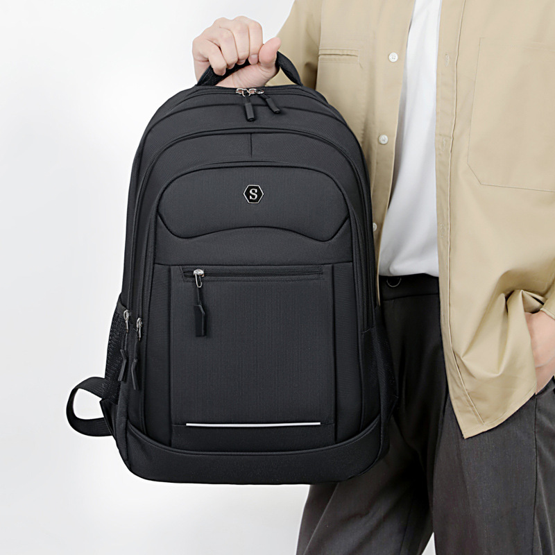 Nueva mochila de tela Oxford para hombres, mochila de computadora de gran capacidad, mochila de escuela secundaria universitaria.