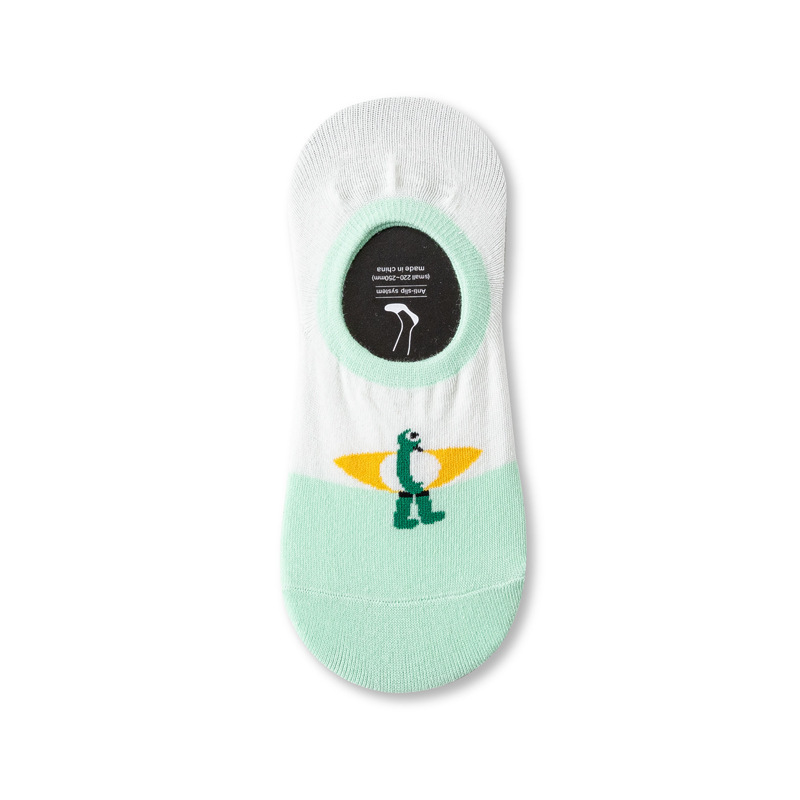 Nuevo estilo coreano original pequeño monstruo calcetines invisibles personalidad moda calcetines ins dulce barco Calcetines hombres y mujeres calcetines invisibles