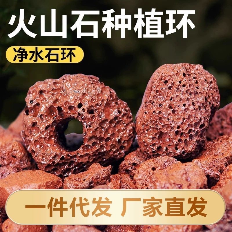 Пустырный вулканический камень фиксированная водная трава вулканический камень водная трава фиксированная база с одним отверстием и двойным отверстием вулканический камень водная трава