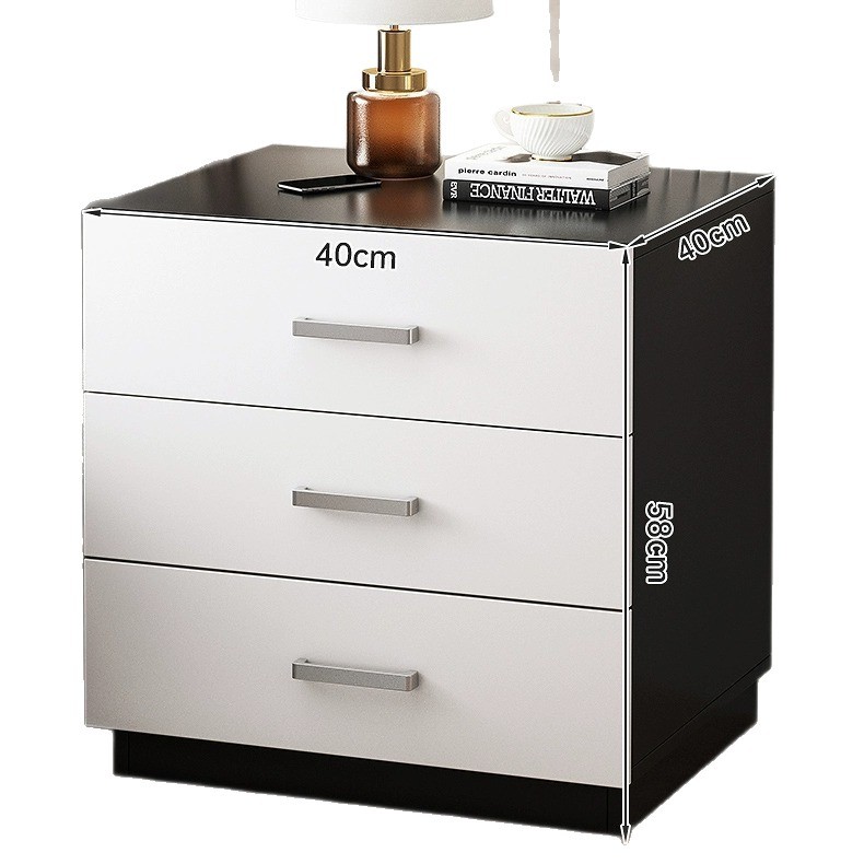 Mesita de noche simple y moderna, armario de almacenamiento para el hogar, mesita de noche para dormitorio, habitación de alquiler multifuncional, armario de almacenamiento simple