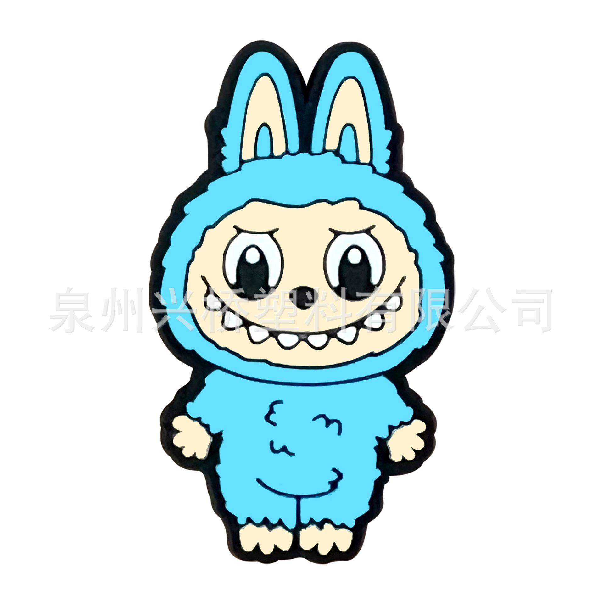 Labubu クロスボーダークロックス diy アクセサリーかわいい PVC ソフトゴム装飾バックル卸売クロックス靴アクセサリー