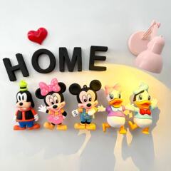 かわいいミッキーマウス3d立体冷蔵庫ステッカー創意新作個性アニメマグネットマグネット装飾
