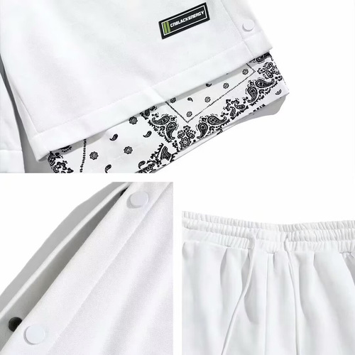 Men's Summer Casual Brand Five-Finger Pockets Loose Straight Leg Shorts