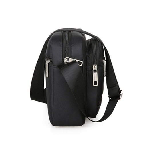 Canvas Small Crossbody Bag for Men, Japanese-Style Lightweight All-Match Casual Shoulder Backpack, Men's Mobile Phone Workwear Crossbody Bag
