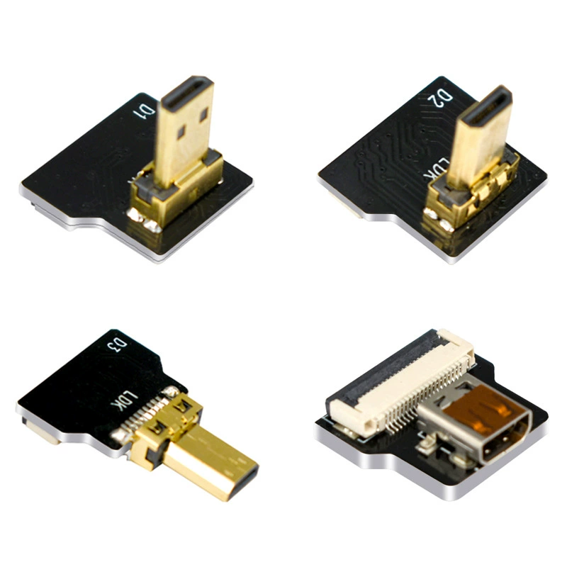 Головка-конвертор Micro HDMI для аэрофотосъемки, подвес FFC FPC, монитор-телевизор с экранированием, мягкий выхлоп HDMI