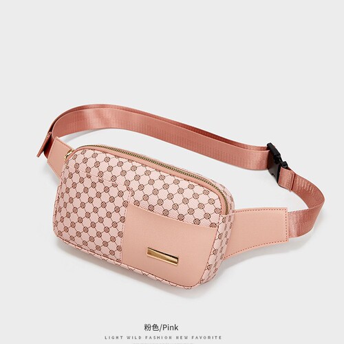  New Printed Waist Bag for Women, Sports Running Phone Waist Bag, Fashion Outdoor, New Wallet, Dropshipping One Piece