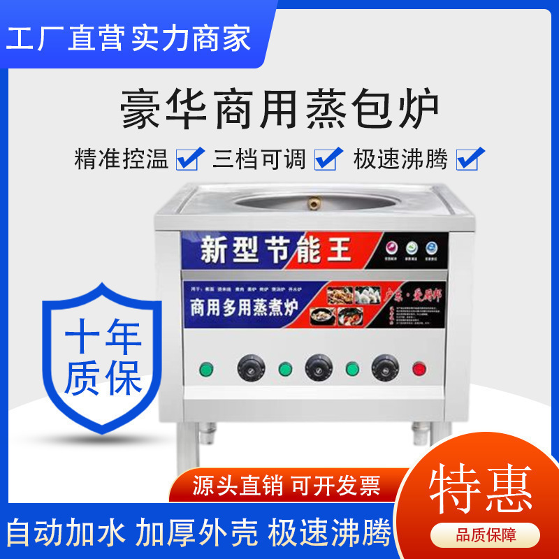 horno de paquete de vapor para desayuno comercial horno de vapor eléctrico multifuncional de ahorro de energía máquina de paquete de vapor de gas horno de paquete de vapor de jaula pequeña