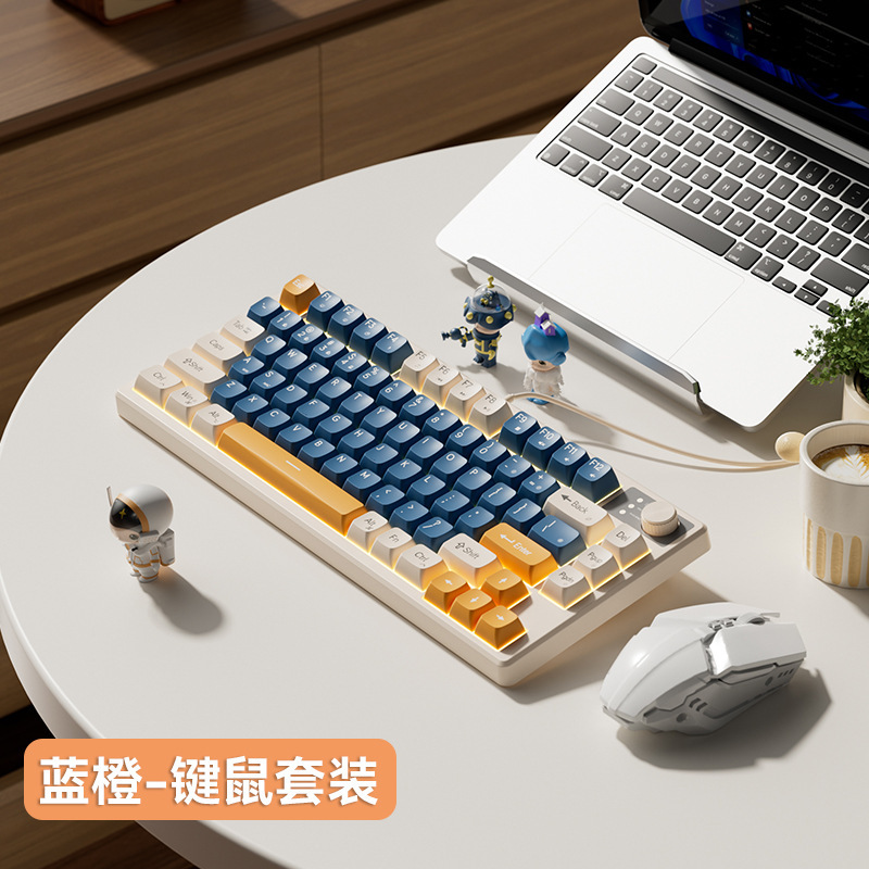 機械の手触りの女子学生の電気競争のキーボードは有線でタイプします。|undefined