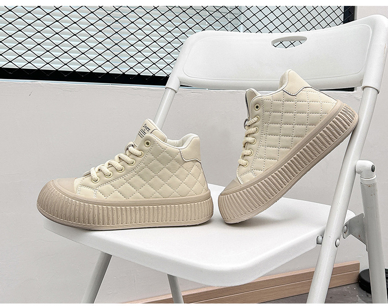 Ventilerande casual sneakers för herr med tjock sula höst_voghion.com
