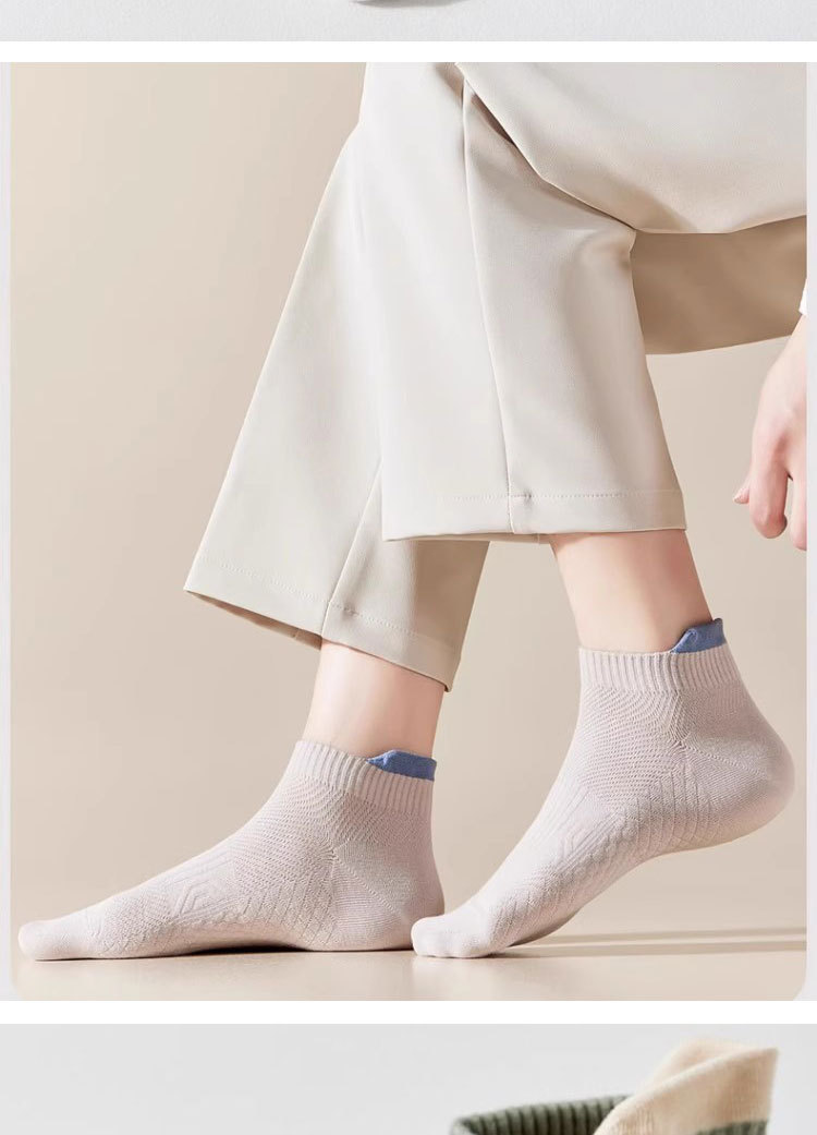 Men's Ankle Socks Breathable Thin Sports Socks For Summer_voghion.com