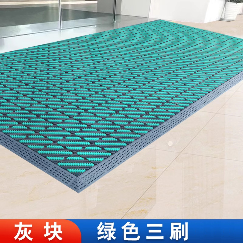 브러쉬 3개 - 회색 블록 녹색 브러쉬