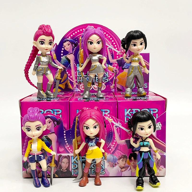 Фигурка-слепой бокс: популярная K-Pop коллекция охотников за ведьм, Мира Люми, увеличенная голова, Q-версия, ручная модель, модная кукла-брелок