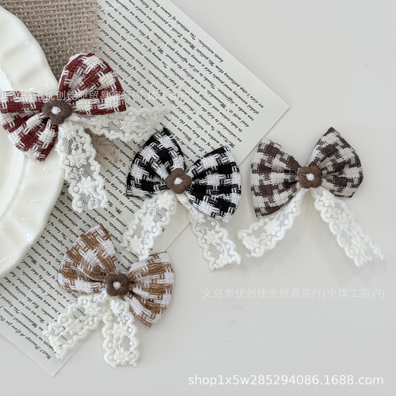 New Autumn and Winter Bow Tie Fabric Decoration Handmade Bag Brooch Clothing Accessories Jewelry Hairpin Accessories DIY Handmade