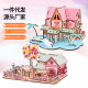 Four Seasons building model Villa assembled 3diy cottage relieving boredom handmade wooden three-dimensional puzzle stall wholesale