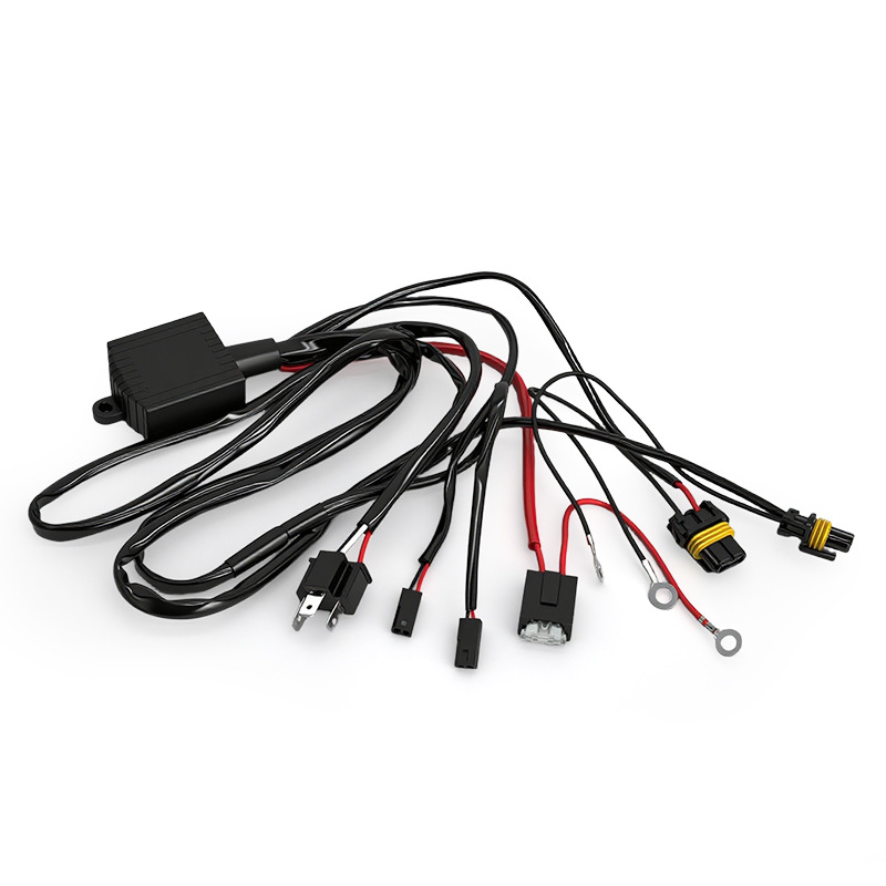 Mayorista H4 un remolque dos líneas impermeables grupo de automóviles faro LED HID luz de xenón cerca y lejos haz de línea de atenuación universal