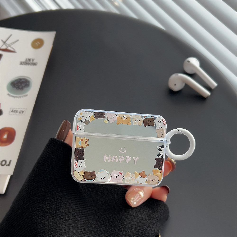 Espejo ins dulce gatito para Apple AirPods1/2 auricular Bluetooth cubierta protectora Pro2 Nuevo 3 generación
