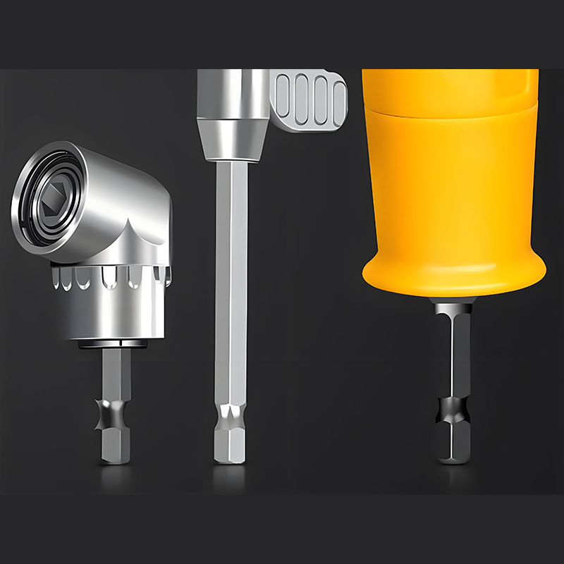 Esquina de cabezal de lote de 105 grados, tornillo de giro en ángulo recto, chal, venta directa de fábrica, mango hexagonal, taladro eléctrico, lote de giro