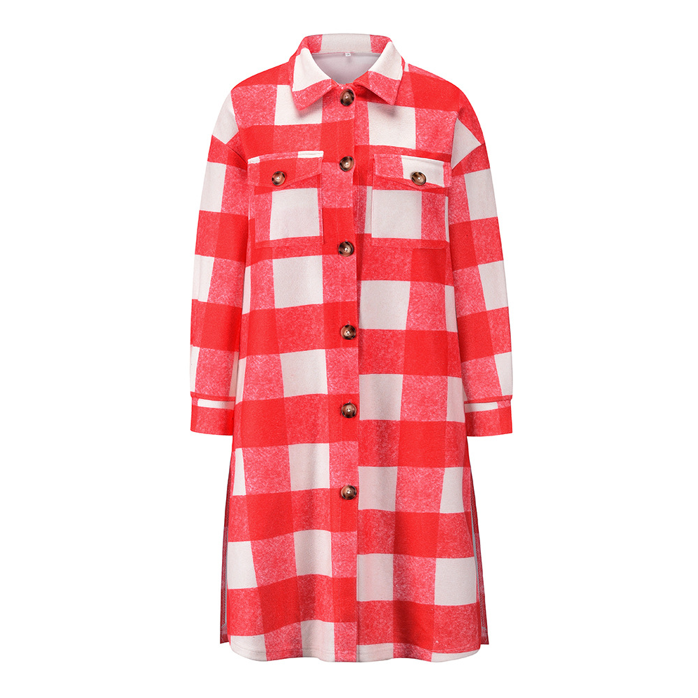 Yard Tartan Coat Wholesale Women Clothing