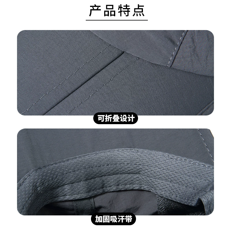 Hat, travel foldable quick dry cap solar-powered, sun protection