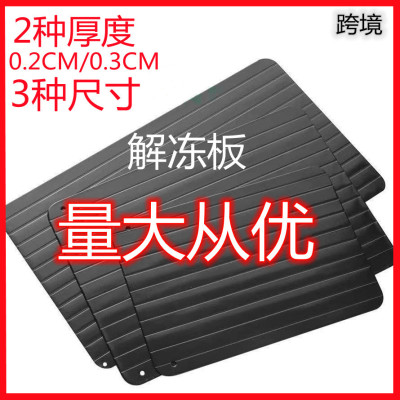 厂家直供个性铝质解冻盘牛排冷冻食物肉类急快速解冻板2020跨境|ms