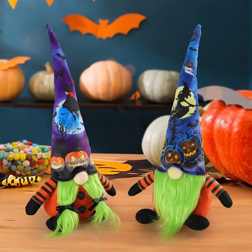 Cross-border new Halloween glowing party props ghost festival fabric lighting children's day faceless doll decoration display