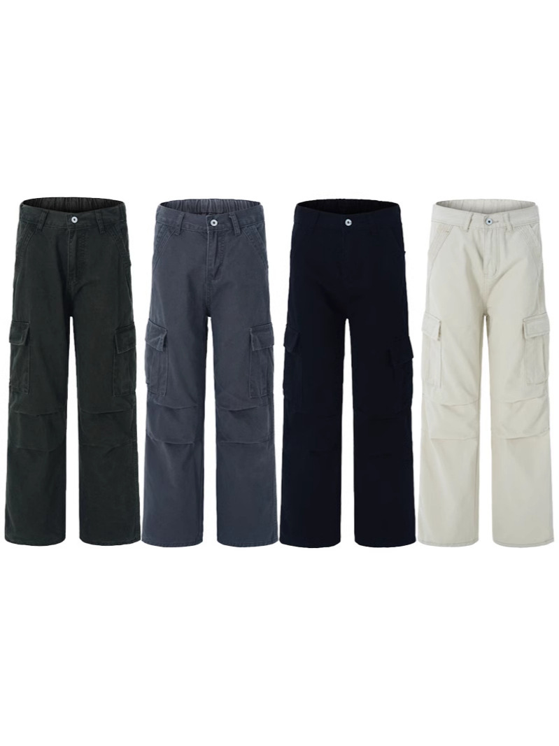 LKTMメンズアメリカ式高街ヴィンテージ水洗いして古い工装ズボンを作ります。