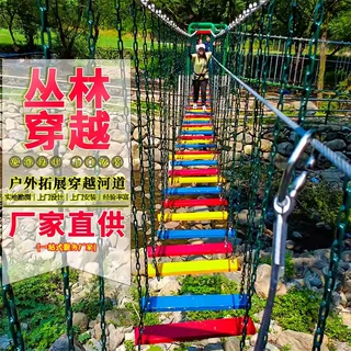 景区户外丛林穿越拓展设备青少年野外探险成人儿童树上攀爬游乐