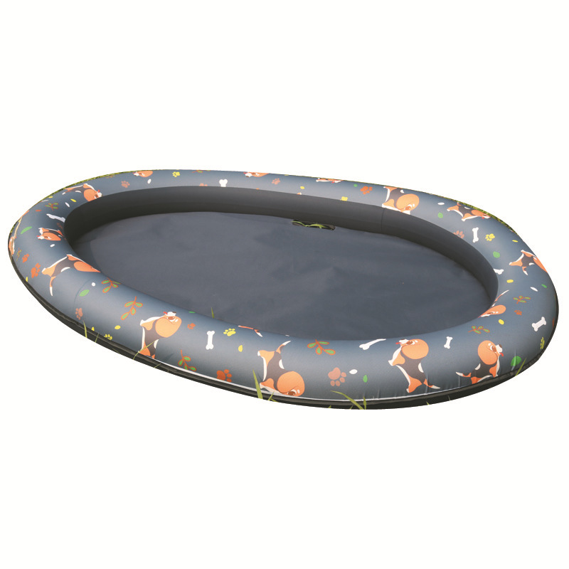 Inflatable Pet Float Black Dog Pattern