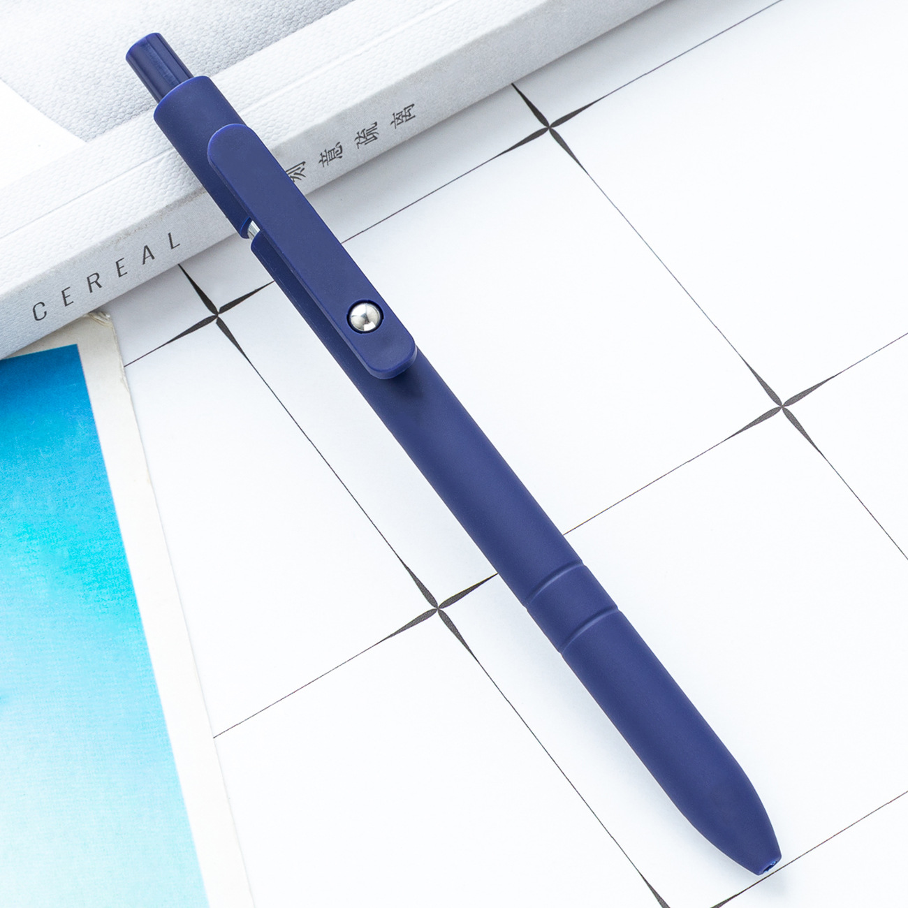 Nuevo bolígrafo neutro de color Morandi puede imprimir logotipo estudiantil papelería bolígrafo de plástico publicitario bolígrafo regalo