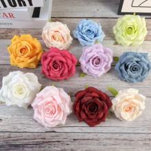 手工仿真钻石玫瑰花头 DIY仿真花手感婚庆 摄影布景道具外贸批发