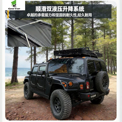 Aluminum Alloy Double-Layer Tent, Avtomobil dam çadırları