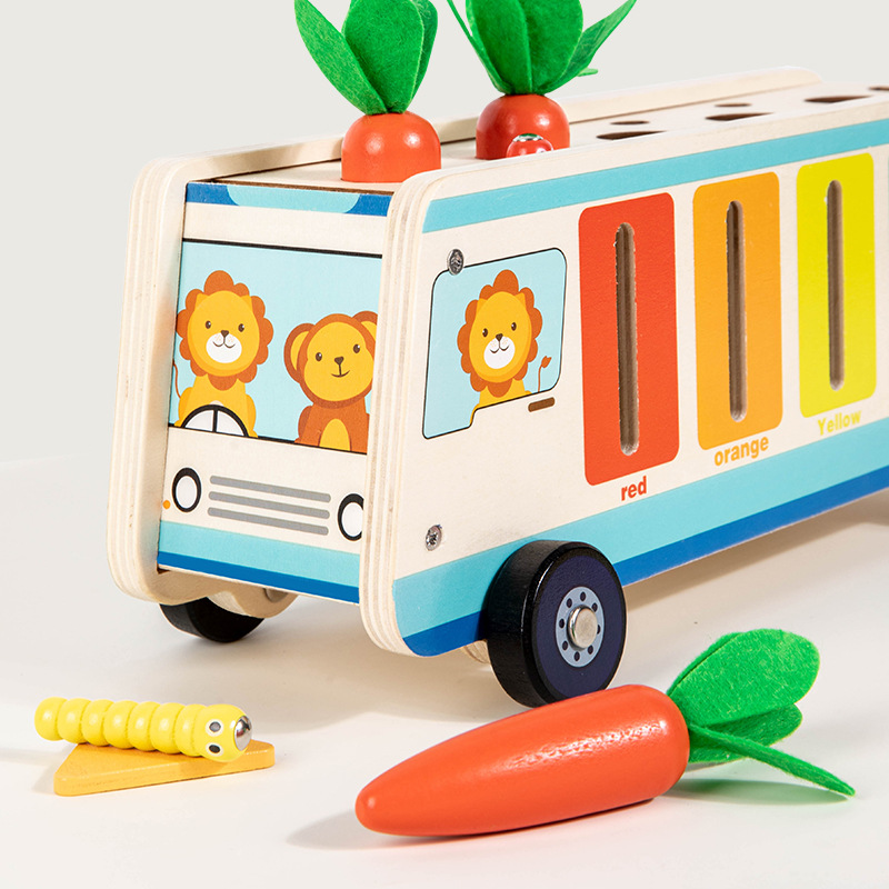 Montessori Madera Intelligence Box Kindergarten Iluminación durante mucho tiempo Color y forma Emparejamiento de monedas Ciencia y educación Juguetes de bloques de rompecabezas