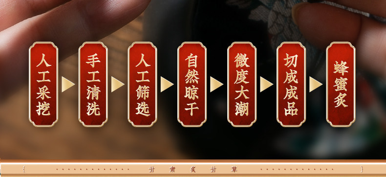 Honey-Fried Licorice Root Slices 500g with Dried Ginger Soup Pack Traditional Chinese Herbal Decoction Pieces specifications