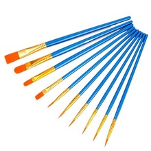 10支画笔套装水粉笔油画笔丙烯画笔水彩画笔彩绘毛笔色彩笔颜料笔