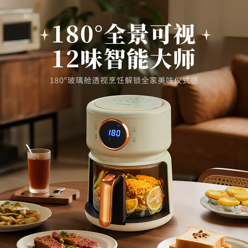 Locknlock Air Fryer, Small Size for One Person, Visual Display, No Need to Turn Food, Multifunctional, 2025 New Model Oven