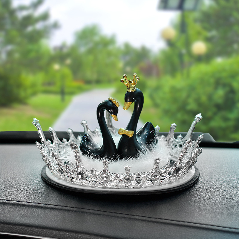 Nuevos adornos de automóvil cisne, adornos de automóvil creativos, adornos de consola central, adornos de aroma, artículos de automóvil para mujeres