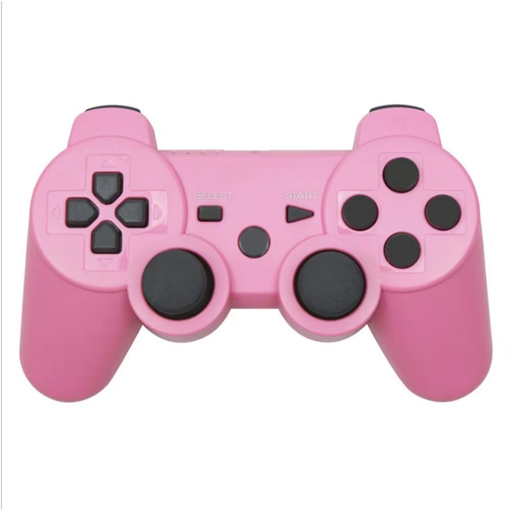 Controlador Bluetooth inalámbrico exclusivo transfronterizo P3, botón en blanco con cable de carga, gamepad P3 de doble vibración dual