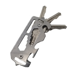 Outdoor multi-functional key chain, cross screwdriver, bottle opener, key holder, EDC travel tool card