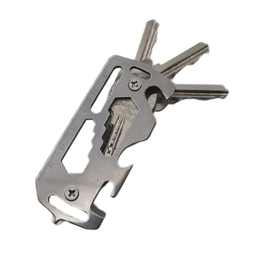Outdoor multi-functional key chain, cross screwdriver, bottle opener, key holder, EDC travel tool card