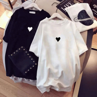 Wholesale plus size women's 100.00kg fat sister 2023 summer cotton short sleeve T-shirt women's loose maternity clothes