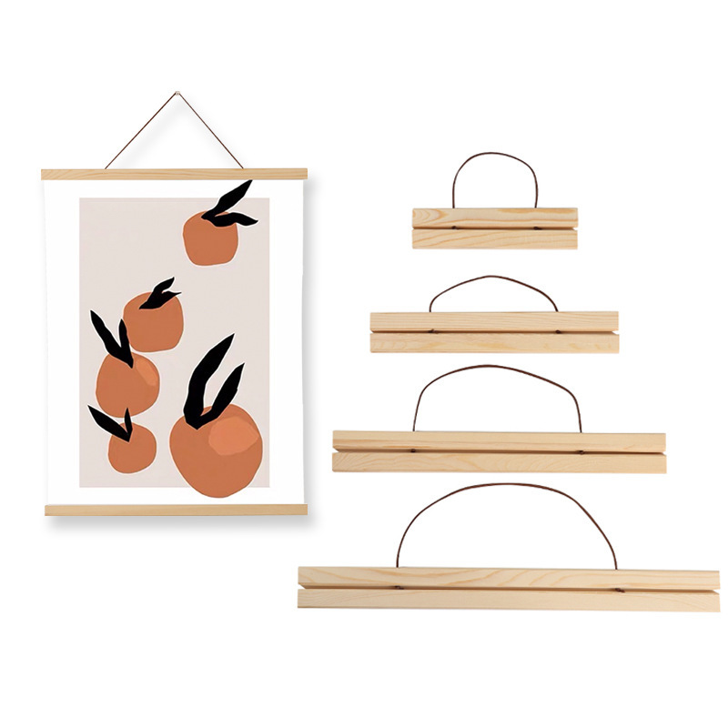 Solid Wood Magnet Hanging Picture Clip, Poster Clip, Magnetic Hanging Picture Frame, Cloth Frame, Photo Frame, Hanging Picture Scroll, Hanging Picture Rod