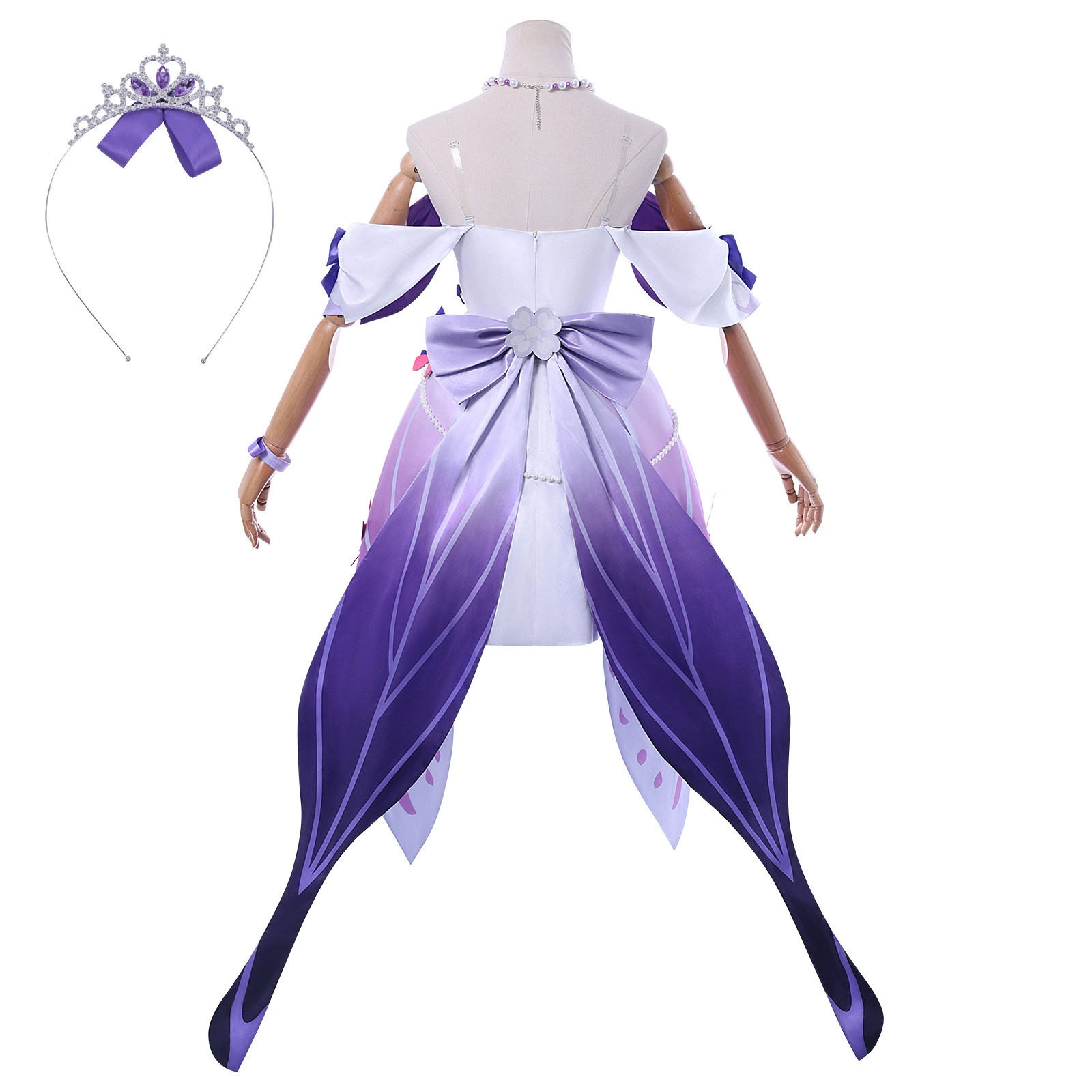 «伊萌 Collapse Star Dome Railway Concert Flaw Butterfly COS 2D Game Anime Role Playing Costume COSP»